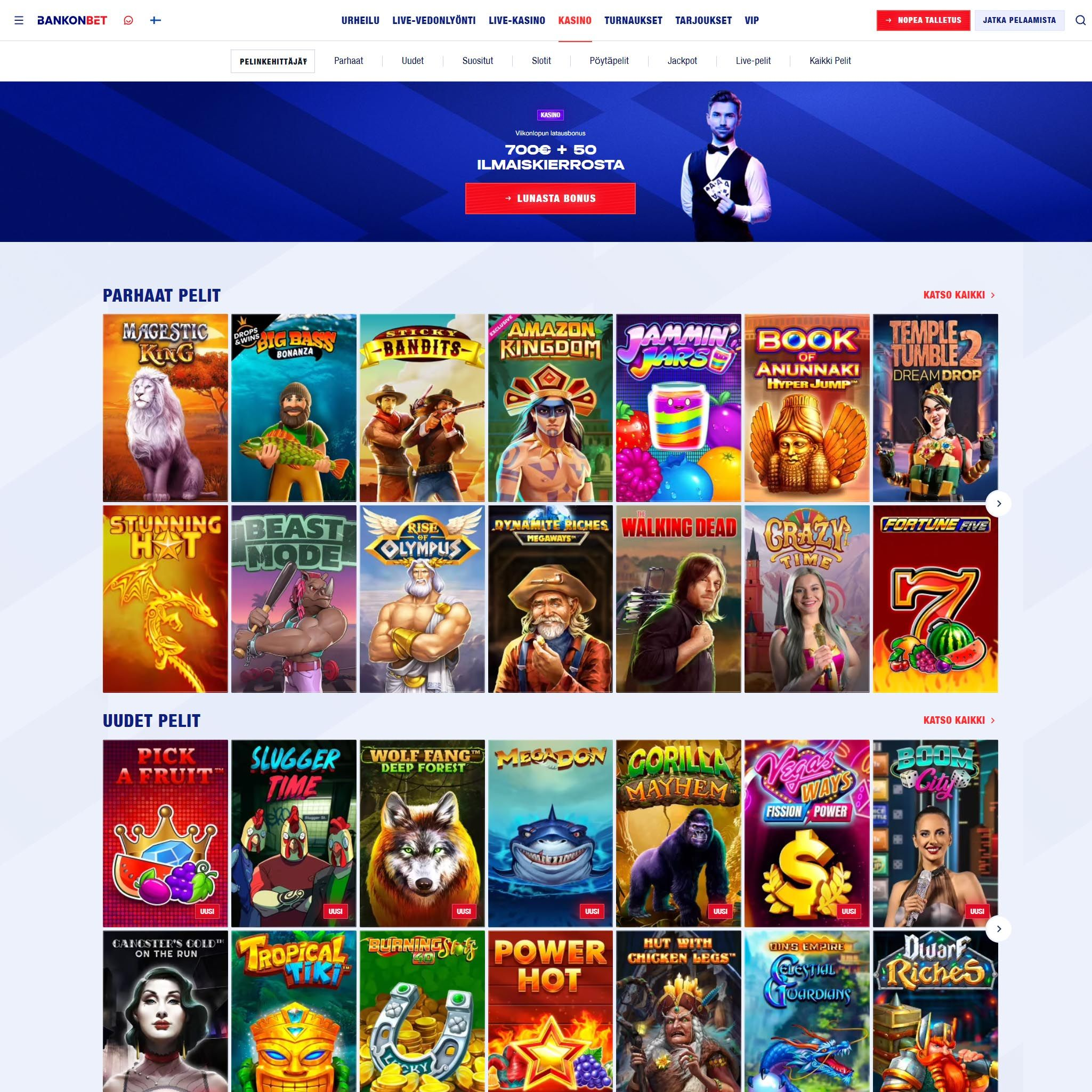 Bankonbet Casino screenshot 1