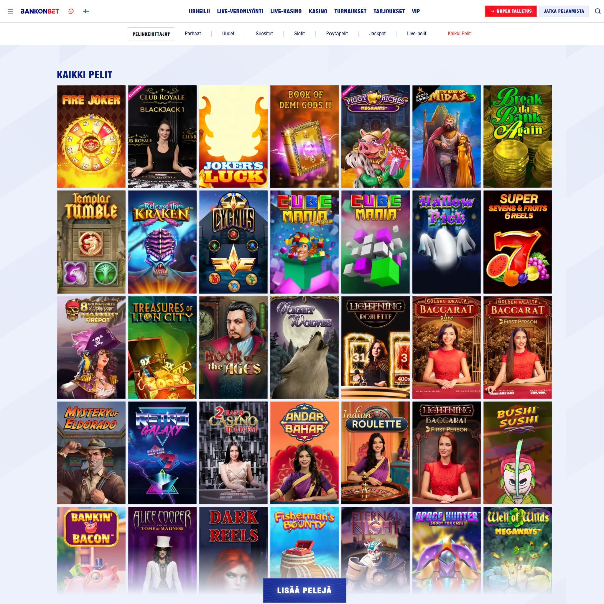 Bankonbet Casino screenshot 2