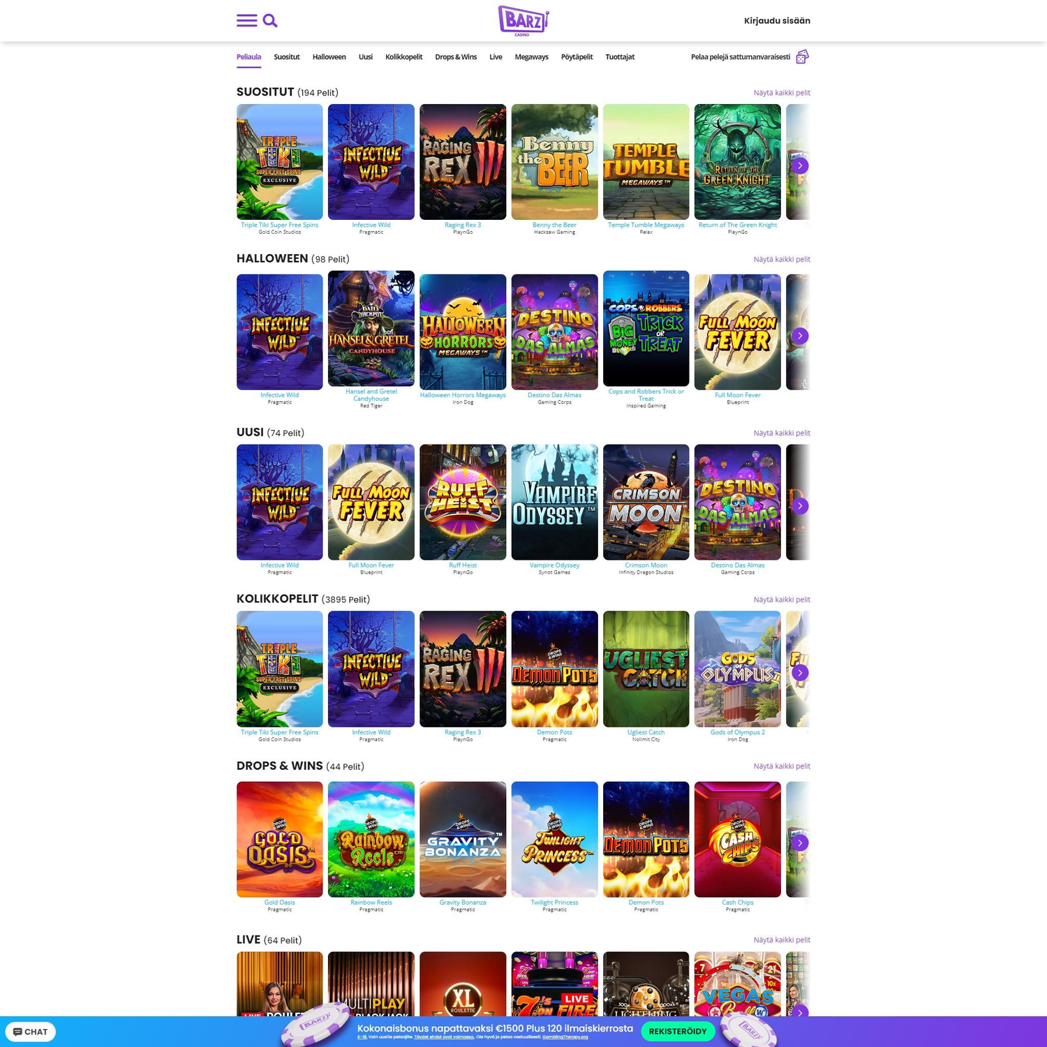 Barz Casino screenshot 1