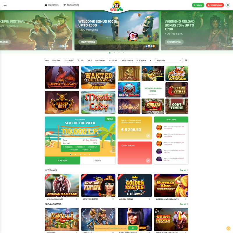 BoaBoa Casino screenshot