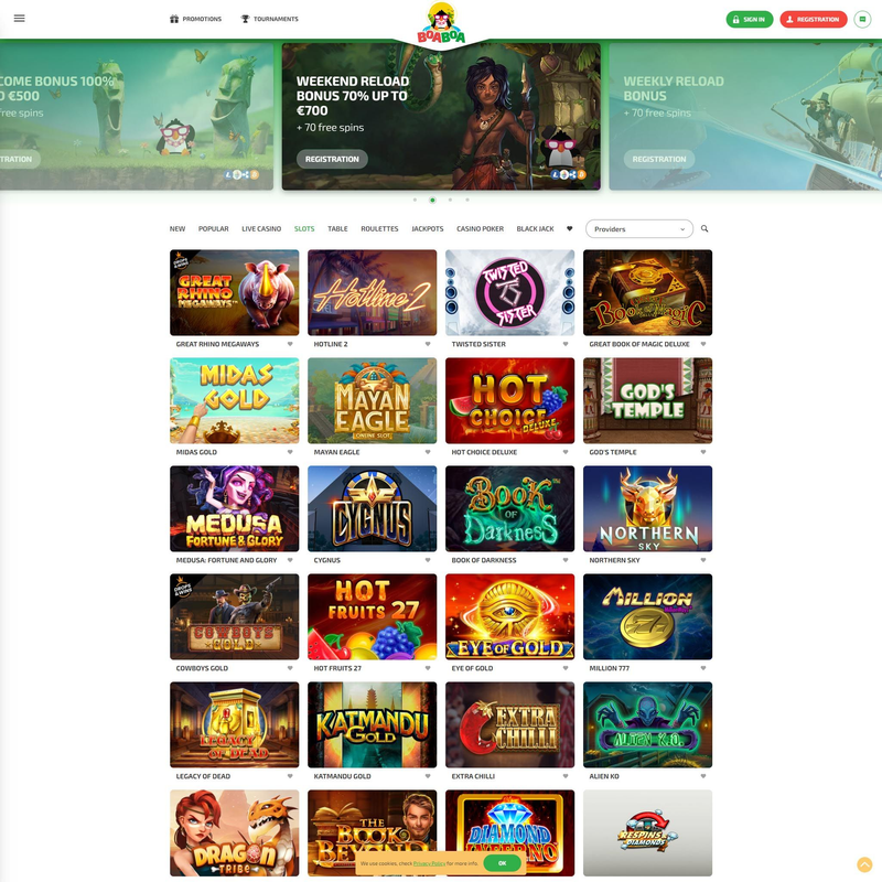 BoaBoa Casino screenshot