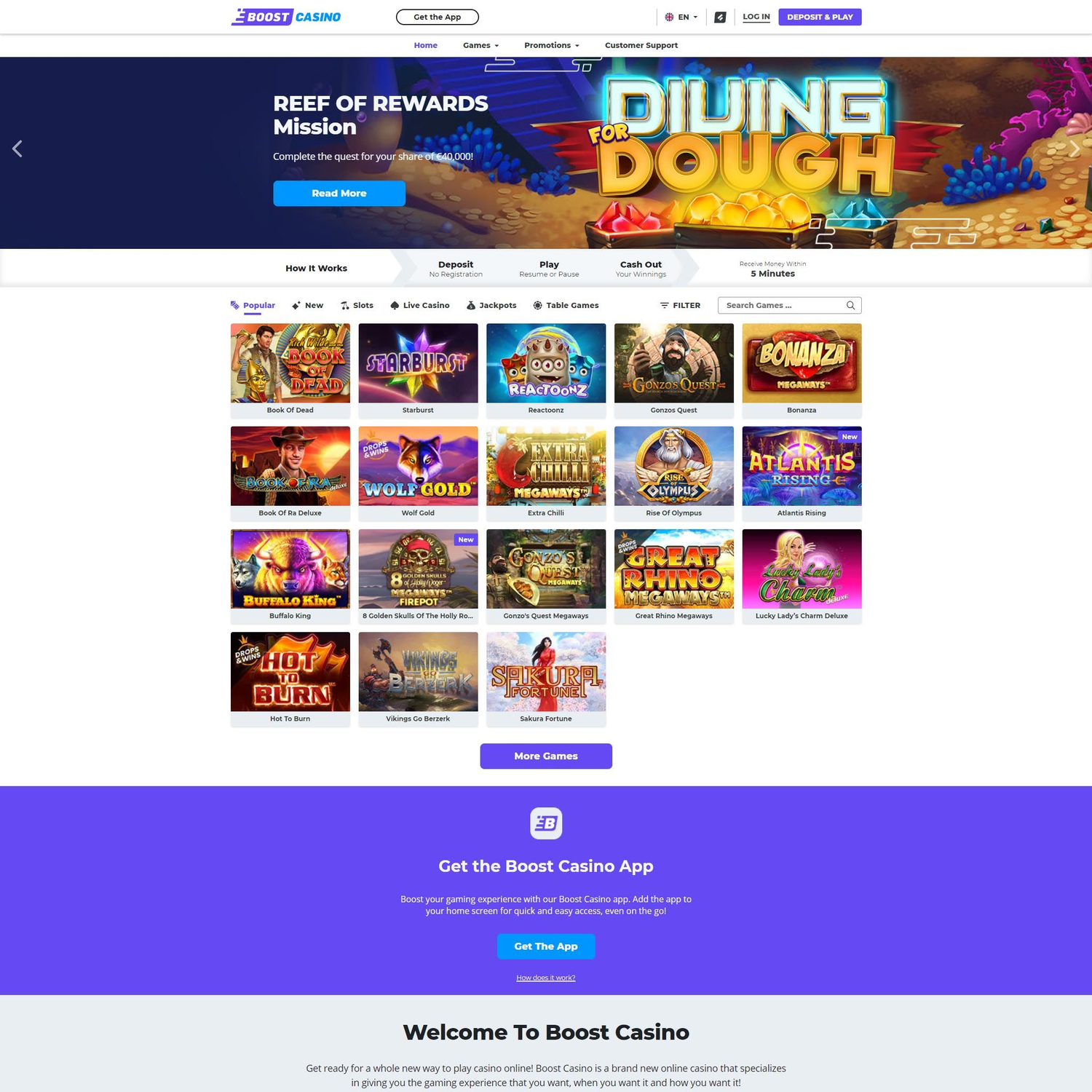 Boost Casino screenshot 3