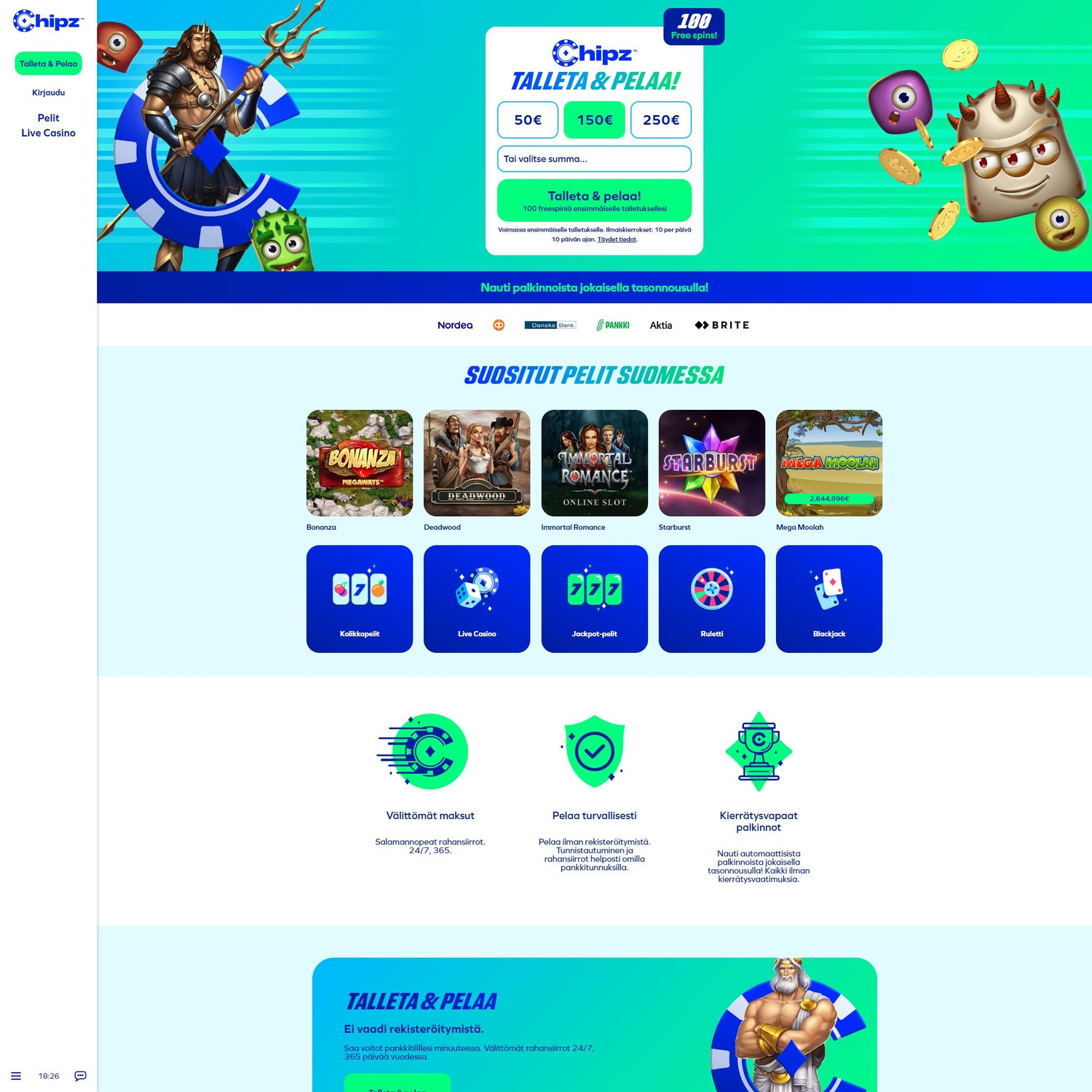 Chipz Casino screenshot 1