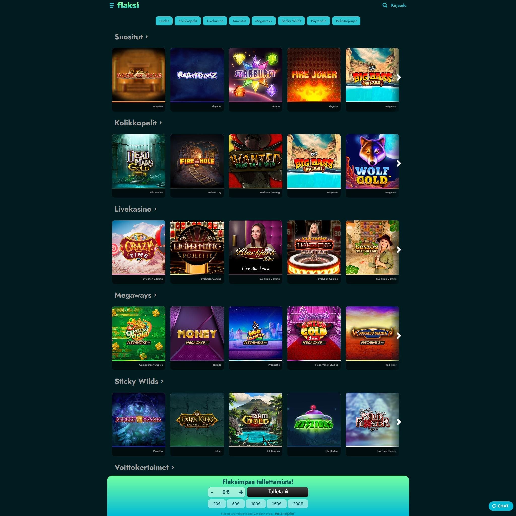 Flaksi Kasino screenshot 1