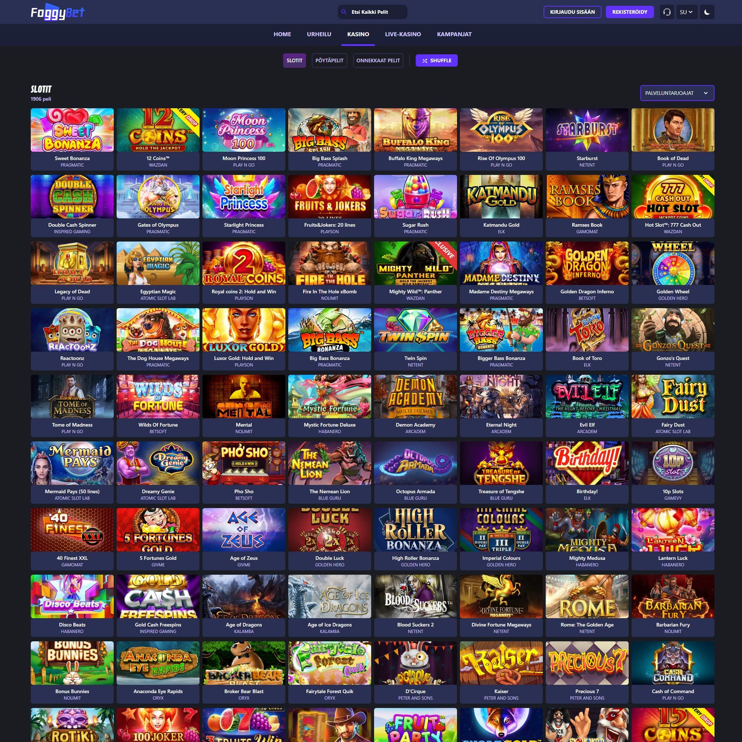 Foggybet screenshot 1