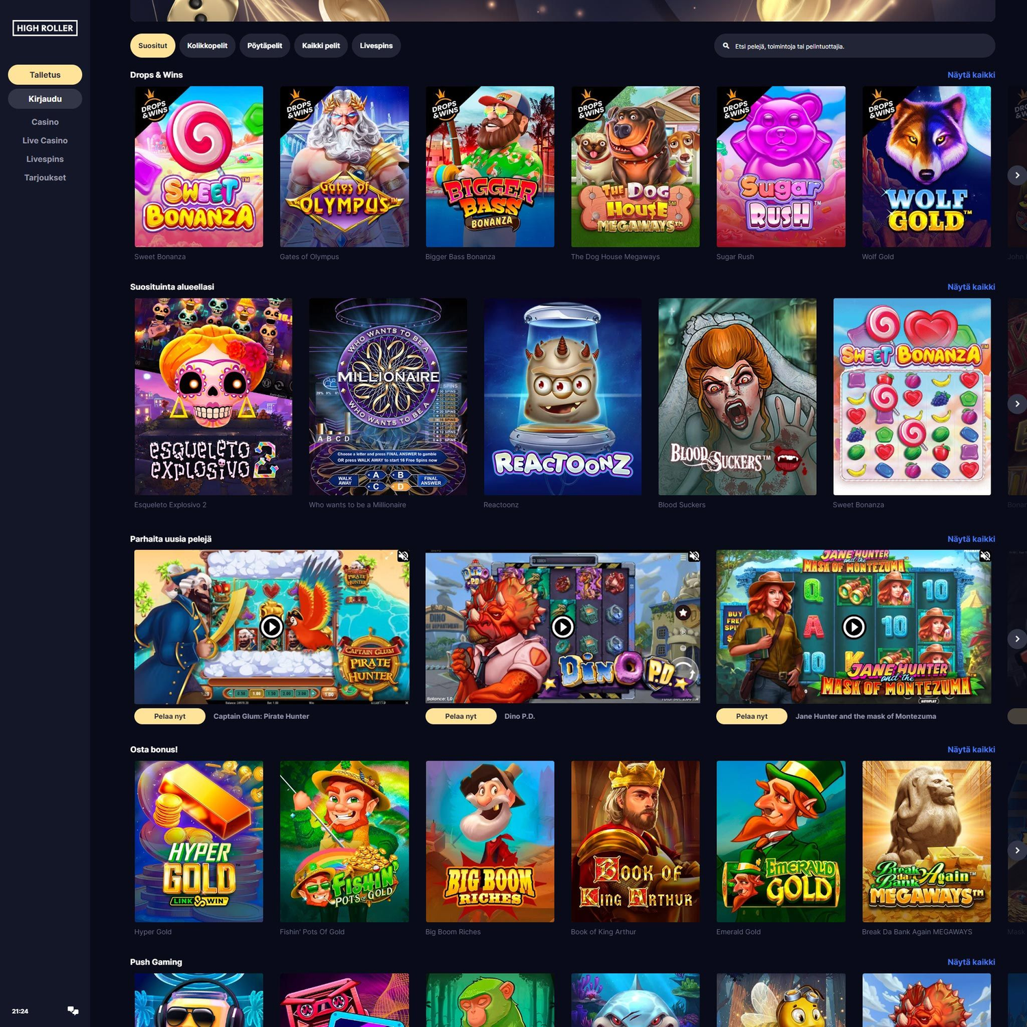 HighRoller Casino screenshot 1