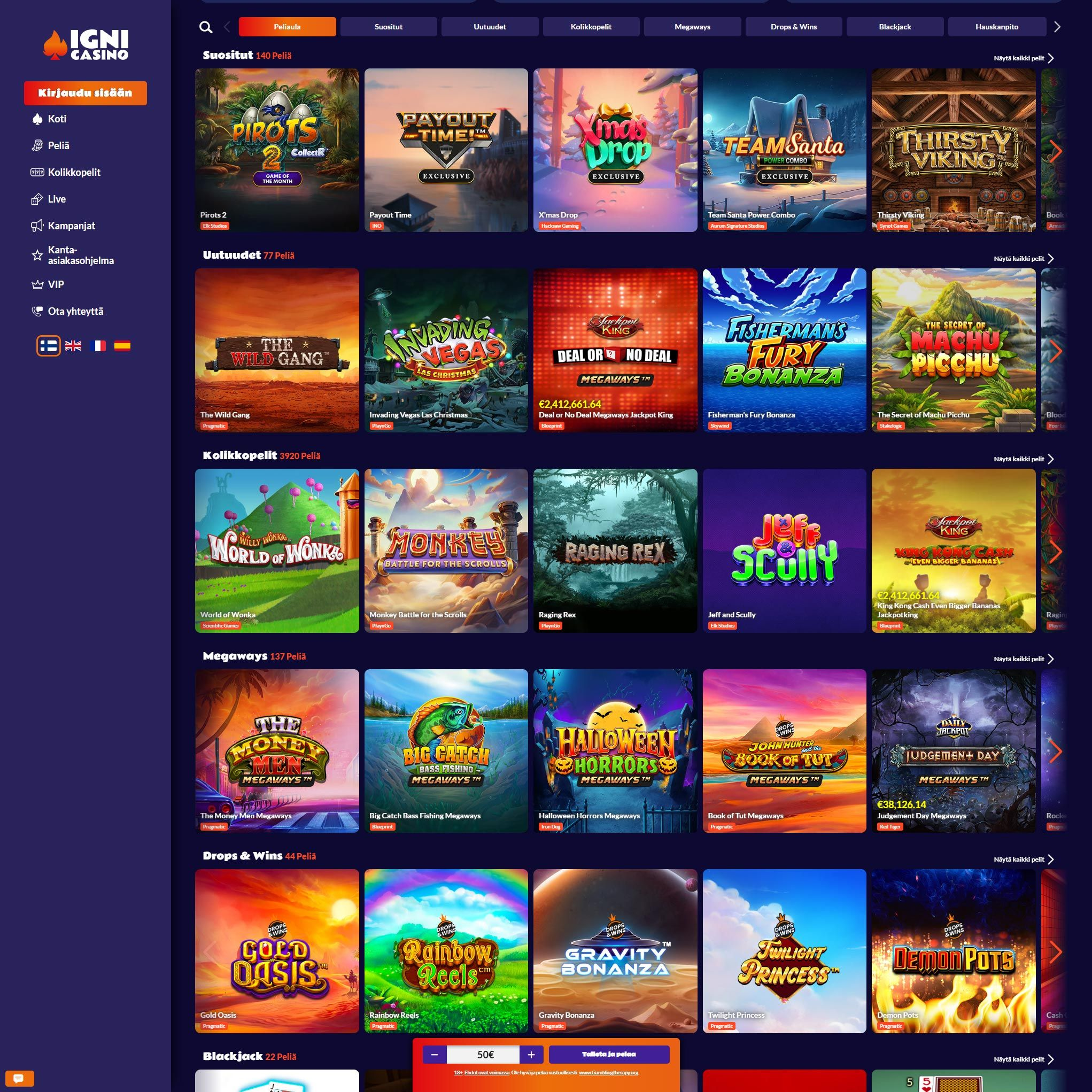 Igni Casino screenshot 1