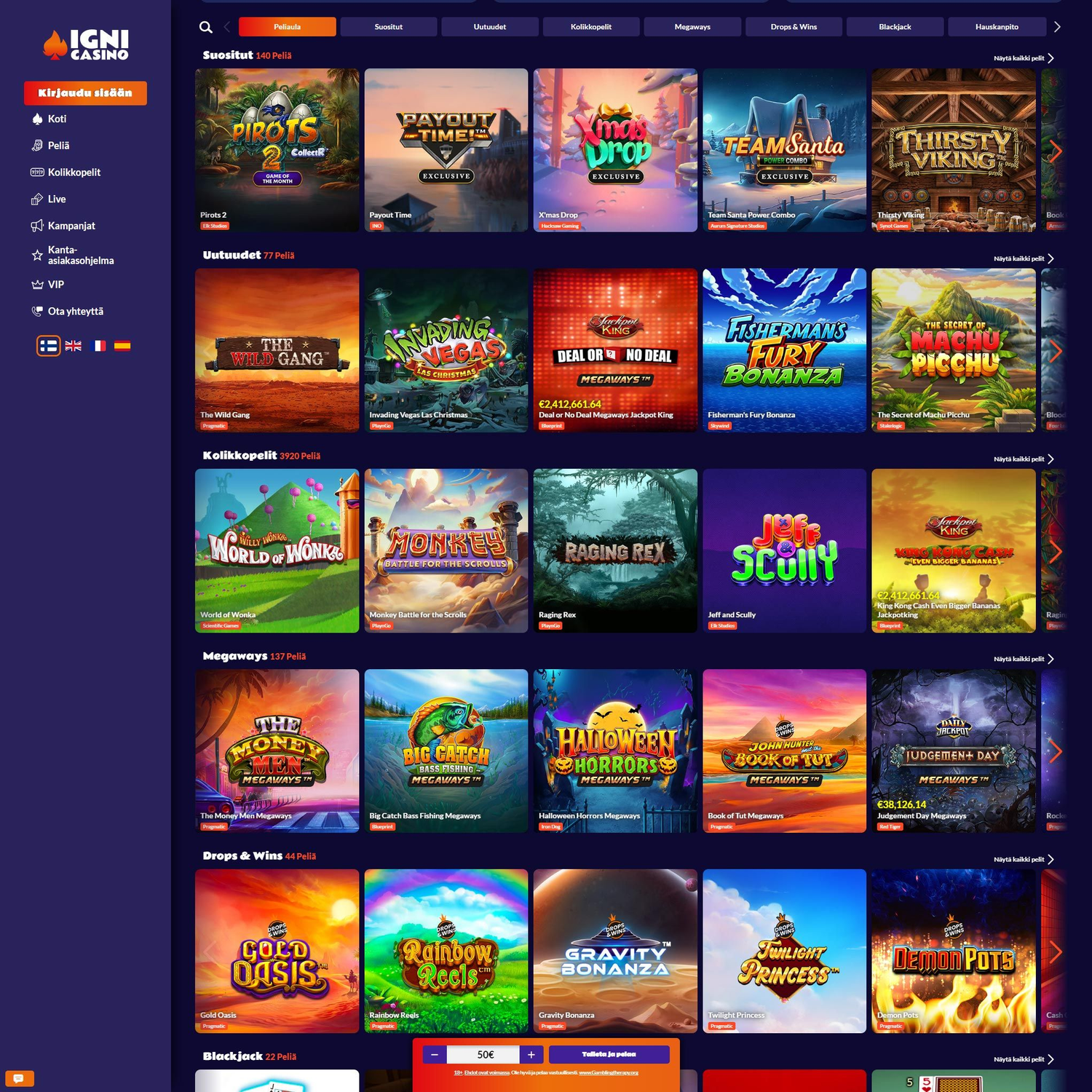 Igni Casino screenshot 1