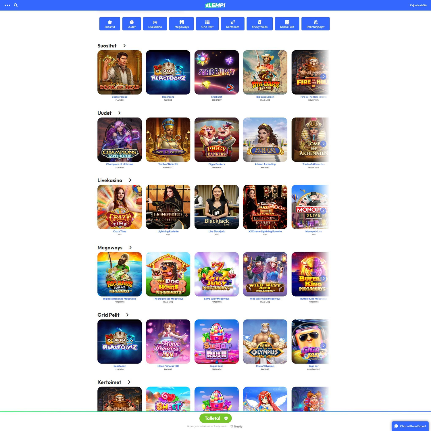 Lempi Kasino screenshot 1