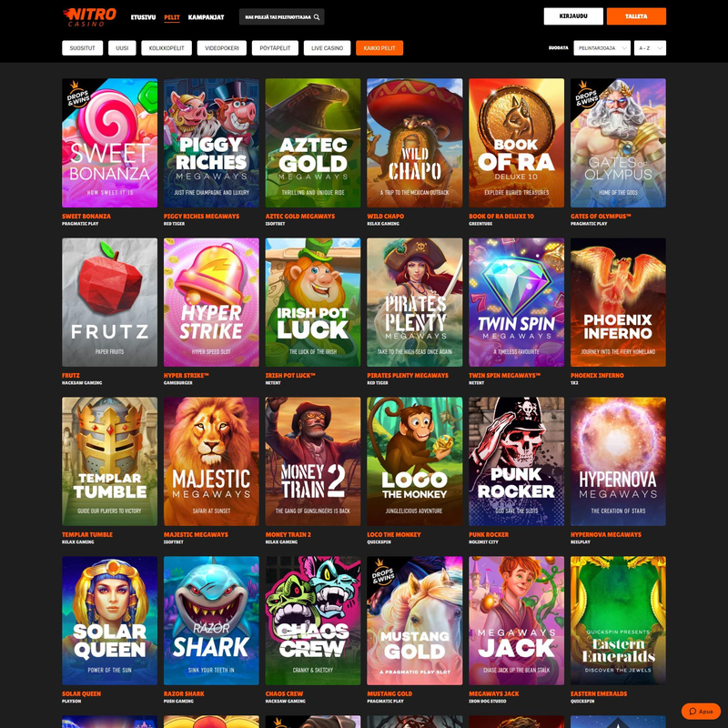 Nitro Casino screenshot