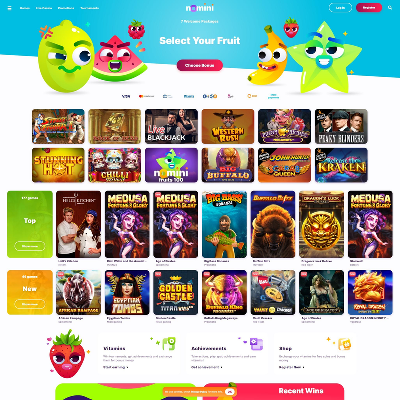 Nomini Casino screenshot