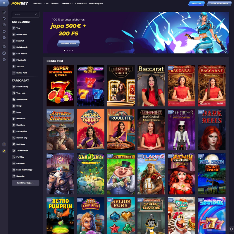 PowBet screenshot