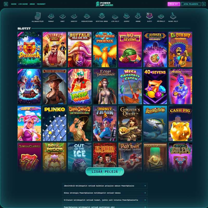 PowerUp Casino screenshot