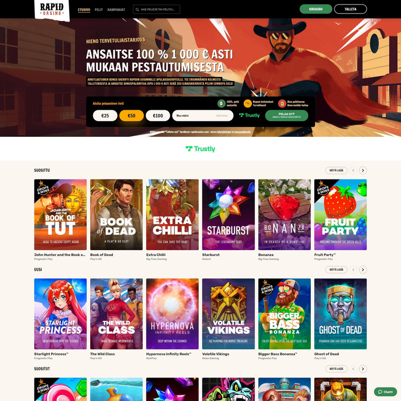 Rapid Casino screenshot