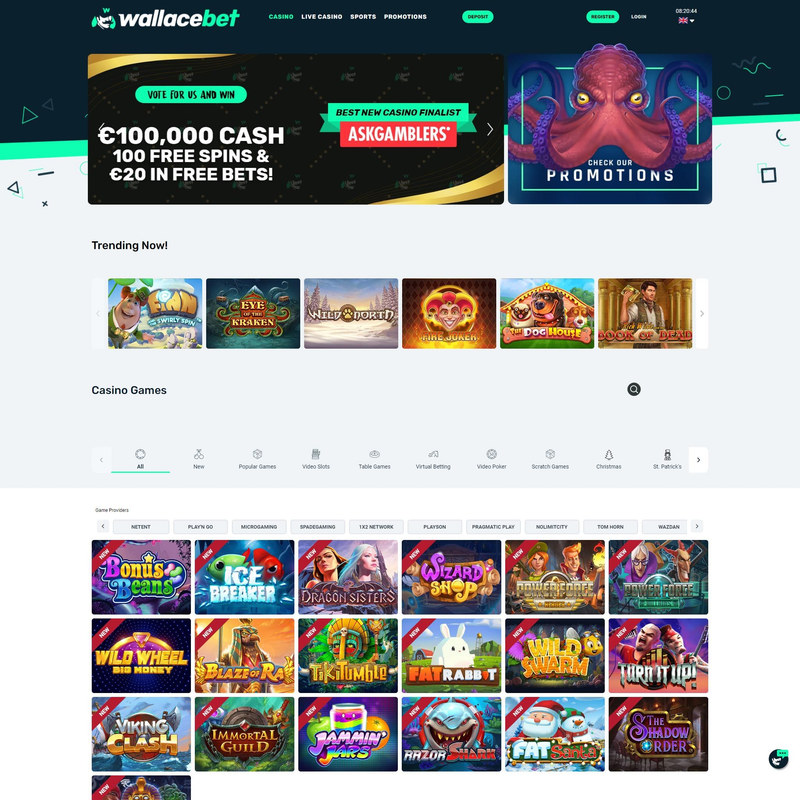 Wallacebet Casino screenshot