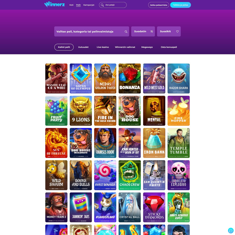 Winnerz Casino screenshot